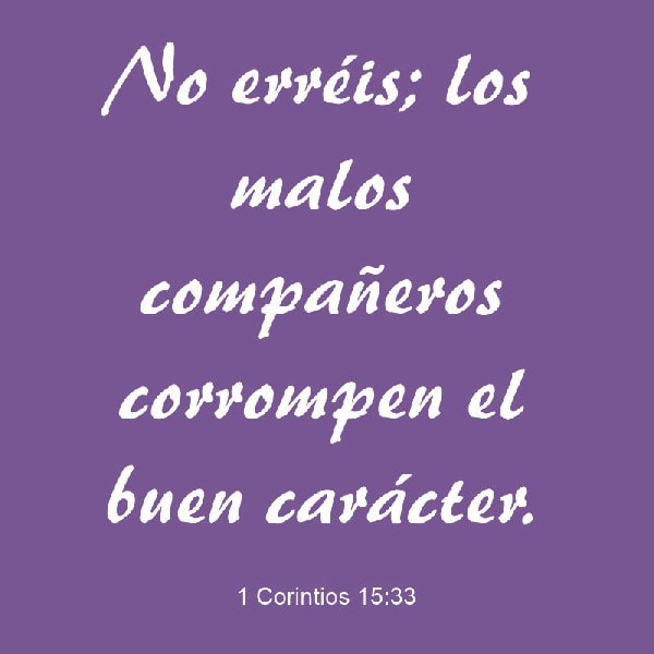 1 Corintios 15:33