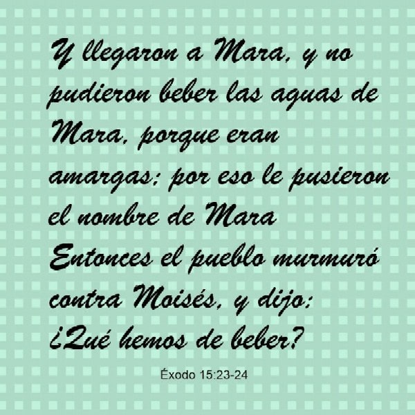 Éxodo 15:23-24