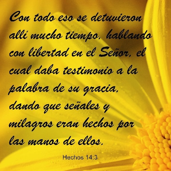 Hechos 14:3