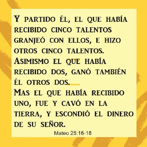 Mateo 25:16-18