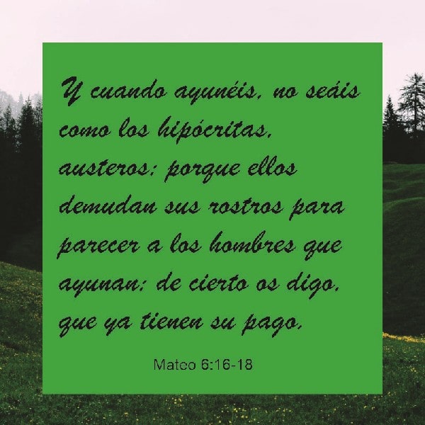 Mateo 6:16