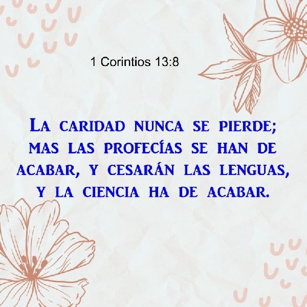 1 Corintios 13:8