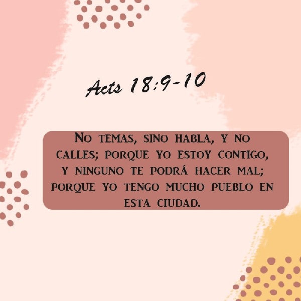 Hechos 18:9-10