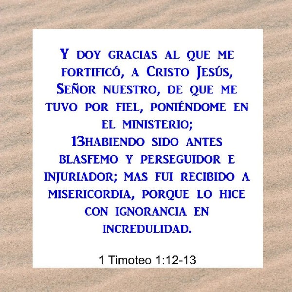 1 Timoteo 1:12-13