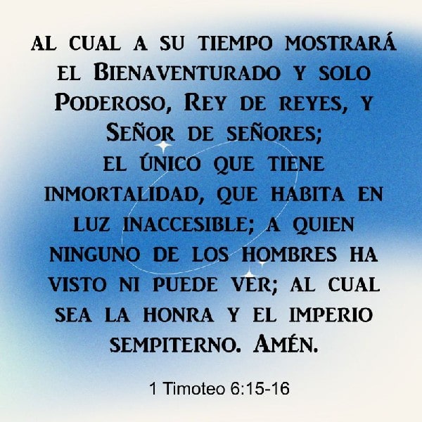 1 Timoteo 6:15-16