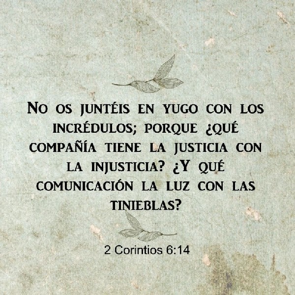 2 Corintios 6:14