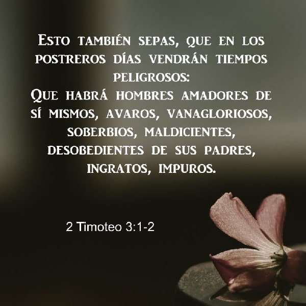 2 Timoteo 3:1-2