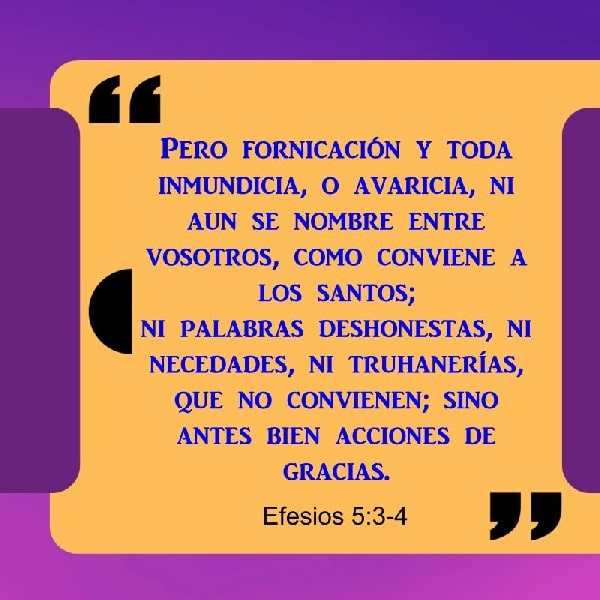 Efesios 5:3-4