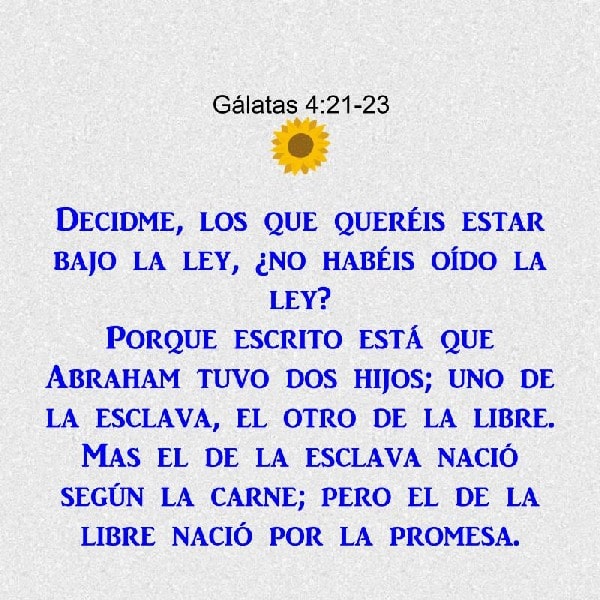 Gálatas 4:21-23