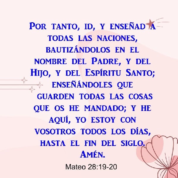 Mateo 28:19-20