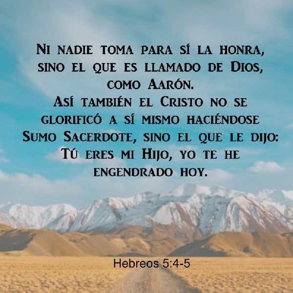 Hebreos 5:4-5