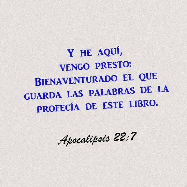 Apocalipsis 22:7
