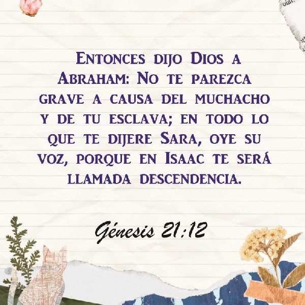 Génesis 21:12