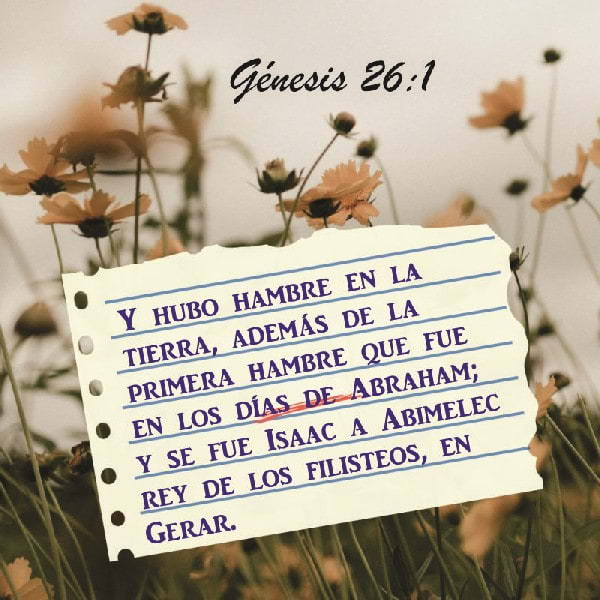 Génesis 26:1 y 24