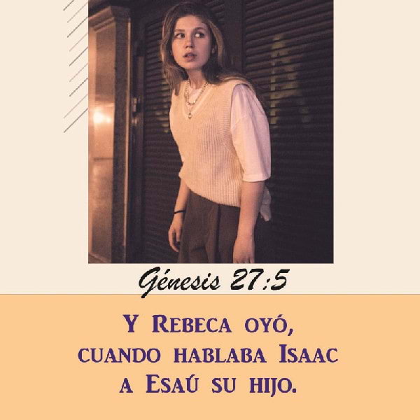Génesis 27:5