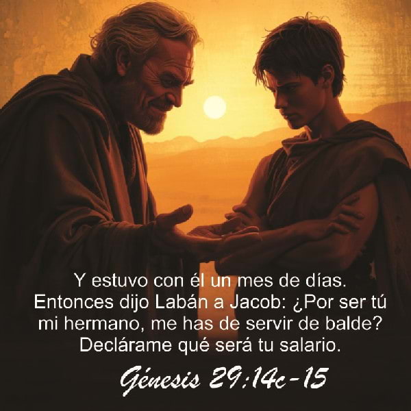 Gênesis 29:14c-15