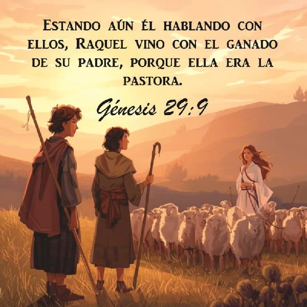 Génesis 29:9-14