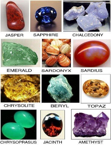 Piedras preciosas: diamante y sardio
